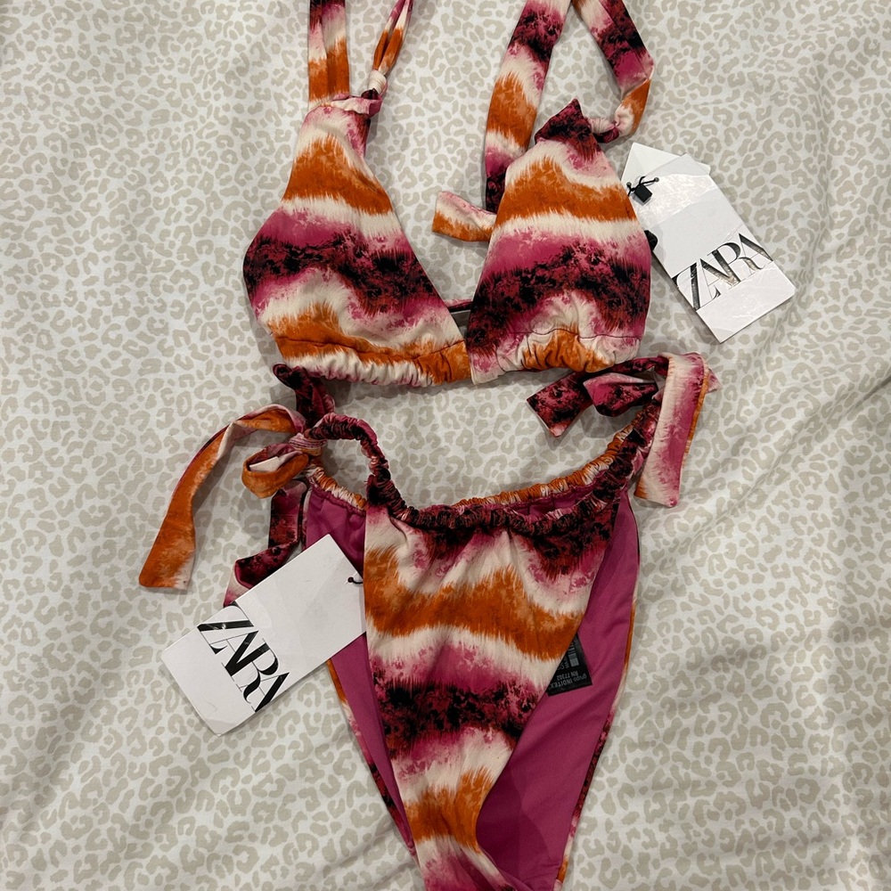 NWT Zara Stripped Bikini